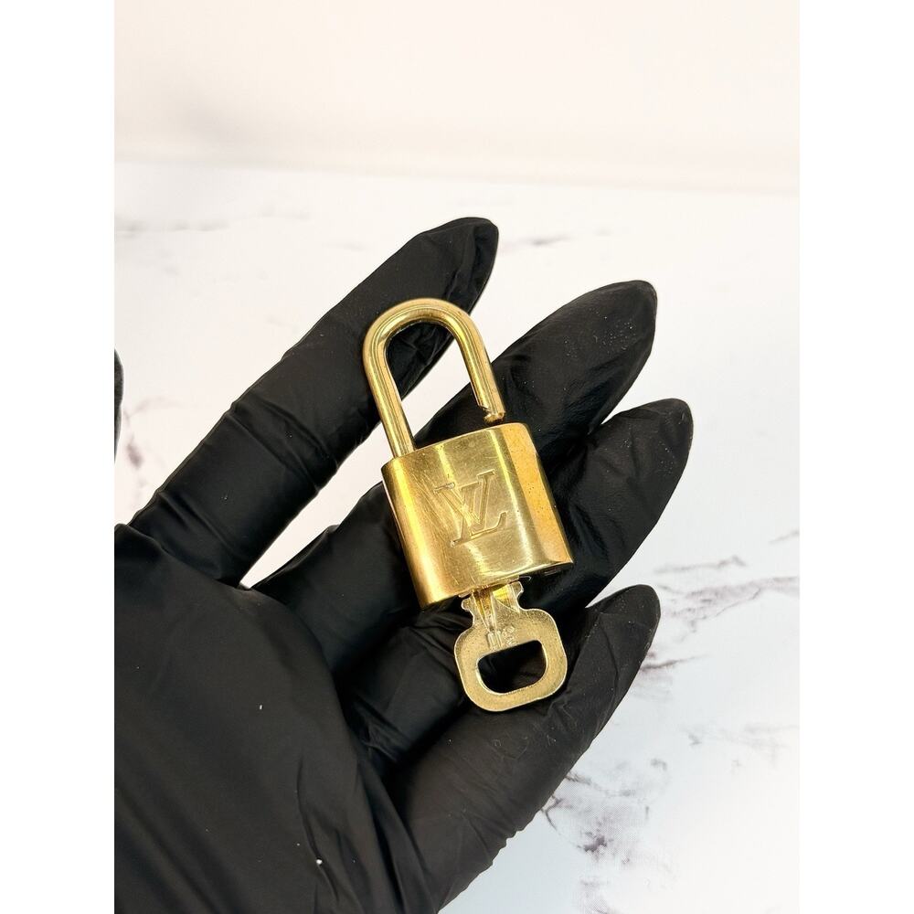 NOT FOR SALE! Pre-owned Louis Vuitton PadLock Lock & Key Brass Gold Number 311